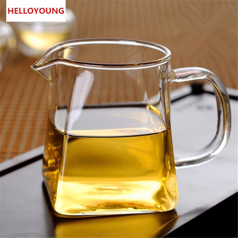 CJ264 Square Bottom Glass Teapot Flower Tea Kettle Set Thick Cup Puer Coffee TeaSet Convenient Resistant Durable Tea set Main image