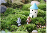 XBJ161 Mini 6pcs Mother and son koala decoration supplies moss micro landscape deco  Garden deco Creative handicrafts