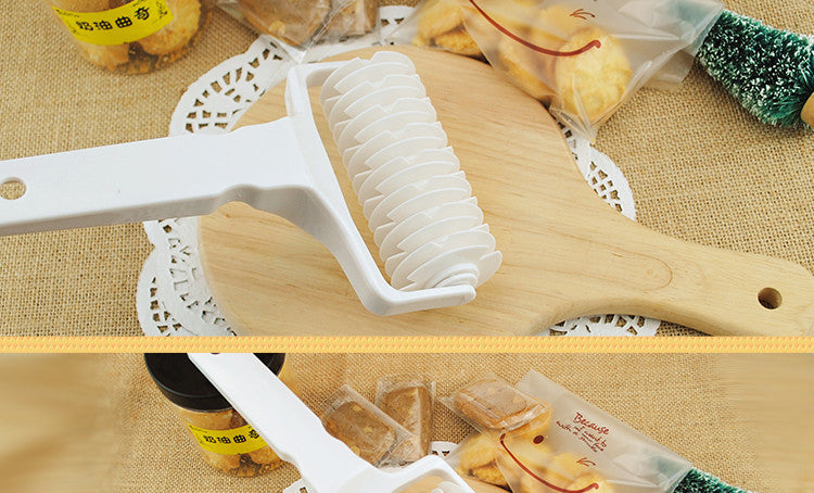 Mini Kitchen Baking Dough Bread Cookie Pie Pizza Pastry Lattice Roller Cutter Plastic Net Roller Cutter Hob
