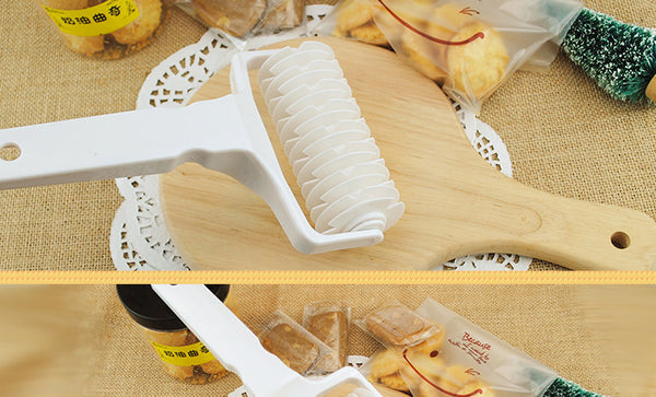 Mini Kitchen Baking Dough Bread Cookie Pie Pizza Pastry Lattice Roller Cutter Plastic Net Roller Cutter Hob