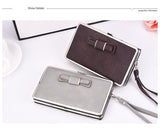 New bow lunch box bag litchi pattern wallet the long section of the phone package Money bags women's wallet wallet-fem