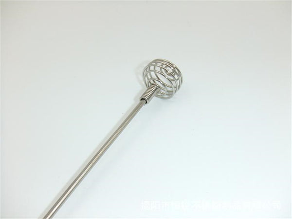 New arrival High Quality Long Handle Stainless steel Honey Bee Stirring Liquid Muddler Juicer Mixer Egg Blender