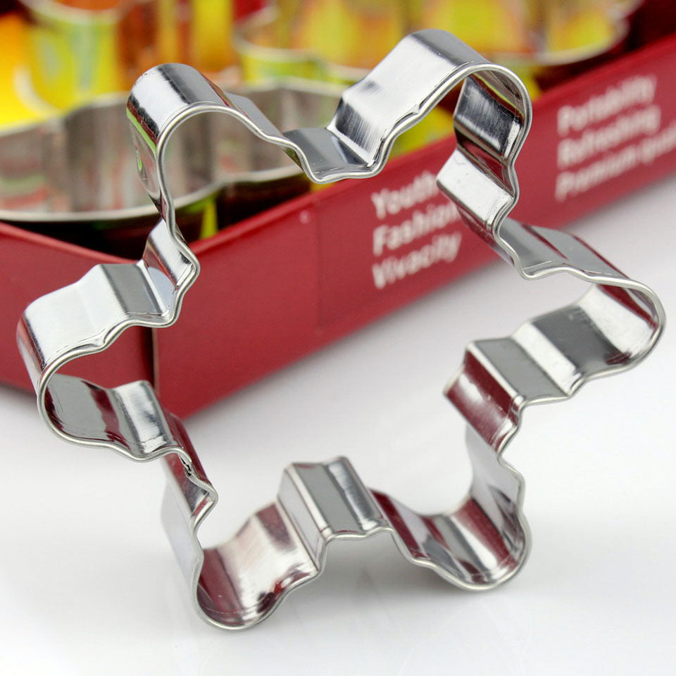 DIY Baking mould Stainless Steel CHRISTMAS Cookie Cutter Set,include Moon, Plum flower,snowflake,Snowman Secondary image