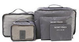 Travel Storage Bag Set  6 PCS For Clothes Tidy Organizer Pouch Suitcase Handbag Home Closet Divider Drawer Organiser