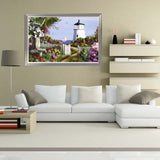 DIY Partial 5D Diamond Embroidery The Garden Round Diamond Painting Cross Stitch Kits Diamond Mosaic Home Decoration