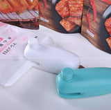 2 in1 Mini Portable Handheld Heat Sealer Useful Blue Plastic Sealing Bag Cutter Resealer Heat Sealing Machine Vacuum Packing