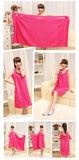 HELLOYOUNG Microfiber Women Sexy Bath Towel Wearable Beach Towel Soft Beach Wrap Skirt Super Absorbent Bath Gown