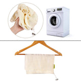 Reusable Cotton Vegetable Bags Home Kitchen Fruit And Vegetable Storage Mesh Bags With Drawstring Machine Washable