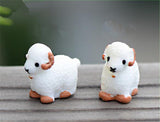 XBJ046 Landscape Mini 2pcs Cute Resin Crafts Decorations Simulation goat gardening decorative Christmas Garden Decor