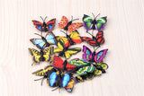 XBJ151 Mini 8pcs Simulation butterfly decoration supplies moss micro landscape deco  Garden deco Creative handicrafts