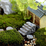 XBJ016 Miniature Decoration 1 pc Cartoon Crafts Garden Bridge Stair Ornament Resin Decor Terrarium Figurines Micro Landscape