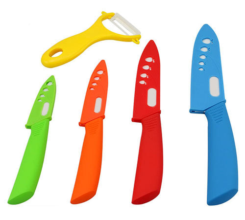 brand high quality kitchen knife ceramic knife set Ceramic Knife Set 3" 4" 5" 6" inch+peeler+Acrylic Stand kitchen