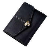 Tri-fold fashion wallet multi-card female purse High-quality PU leather Card & ID Holders women's handbags
