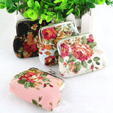 Hot Sale Women Coin Purse Cute Wallet Lady Retro Vintage Flower Small Wallet Hasp Purse Kawaii Bag Clutch Bag