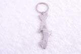 Bottle Opener Alloy Keychain And Opener Creative Fish Keychain 1 pc 2 in 1 Shark Shape Beer Opener Keyring Can Openers