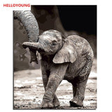Animal world DIY Painting By Numbers Wall Art Picture Canvas Painting Home Decor Acrylic Paint Living Room Home Decoration