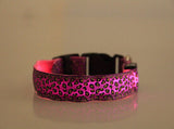 LED Dog Collar Light Flash Leopard Collar Puppy Night Safety Pet Dog Collars Products For Dogs Collar Colorful Flash Light Neck