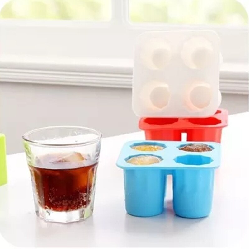 Cup Shape 1 pcs Ice Mold Soft Silicone Frozen Ice Tube Mould Party&Bar Ice Cubes Tray Ice Maker for Coke Novelty Gifts