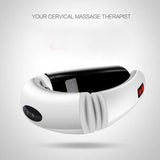 Electric Pulse Back and Neck Massager Far Infrared Pain Relief Tool Health Care Relaxation Multifunctional Physiotherap