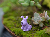 XBJ091 Mini 6pcs Big ear dog decoration supplies moss micro landscape deco  Garden deco Creative handicrafts