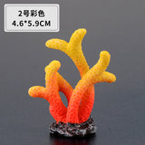 2pcs/lot simulation resin coral aquarium fish tank fish turtle small ornaments mini gift decoration starfish DIY ornaments