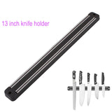 High Quality 13 inch Magnetic Knife Holder Wall Mount Black ABS Plastic Block Magnet Knife Holder For metal Knife
