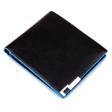 Korean hit color High quality PU leather clutch Short wallet color purse money clamps purse for men