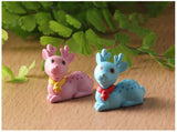 XBJ157 Mini 6pcs Sika deer decoration supplies moss micro landscape deco  Garden deco Creative handicrafts