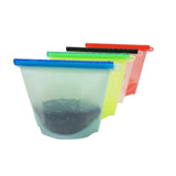 Reusable Silicone Vacuum Seal Food Fresh Bag Fruit Meat Milk Storage Containers Refrigerator Bag Kitchen Organizer