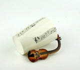 Creative Music Violin Style Guitar Ceramic Mug Coffee Tea Milk Stave Cups with Handle Coffee Mug Novelty Gifts