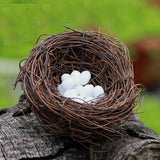 XBJ037 Mini Egg Resin Quail Eggs 12pcs Pigeon Eggs Simulation Mini Bird Egg Dollhouse Moss Micro Landscape Ornaments