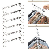 6 Pcs/Set Shirts Clothes Hanger Holders Save Space Non-slip Clothing Organizer Practical Racks Hangers for Clothes Dropshipping