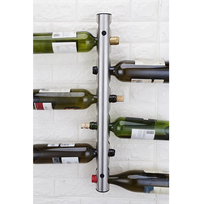 Creative Wine Rack Holders 12 Holes Home Bar Wall Grape Wine Bottle Holder Display Stand Rack Suspension Storage Organizer Main image