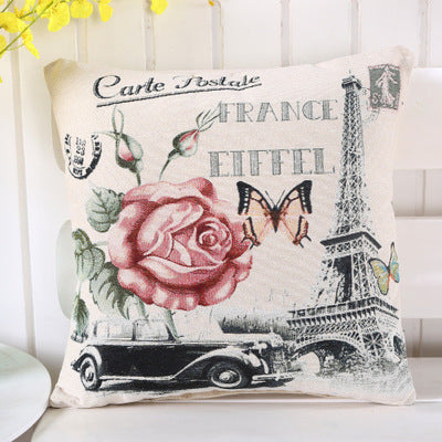 BZ063  embroidery Cover Pillow Case Home Textiles supplies Lumbar Pillow Flower landscape architecture