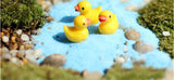 XBJ035 cute resin 3D mini small yellow duck 4pcs/ 18*15*10mm Resin Crafts kawaii flatback cabochon decoration