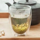 Double Glass Cup Coffee Mugs Tea Cup Transparent Heat-resistant Glass Cups With Bamboo Insulation Cup Lid Creative Wholesale