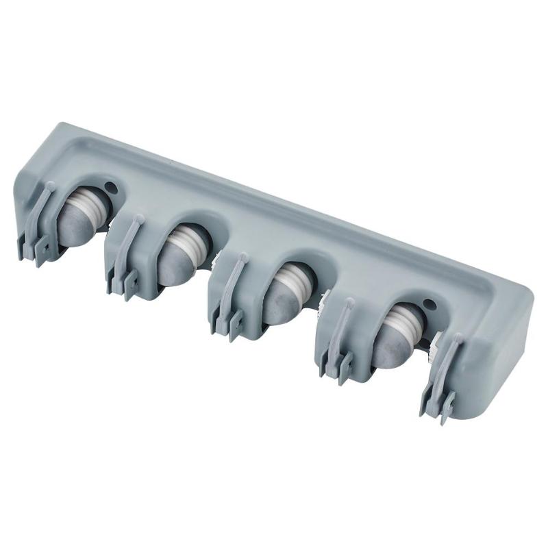 Kitchen Organizer Mop Holder 5/4/3 Position Brush Broom Hanger Storage Rack Household Mop Brush Hanger Kitchen Gadgets