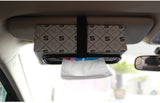 Car Sun Visor Tissue Paper Box Holder Auto Seat Back Accessories Clip Bracket