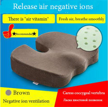 BZ907 Thailand Natural Latex Seat Cushion for Car Office Anti-hemorrhoids Beauty Buttock Cushions Christmas Gift