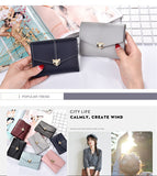 Tri-fold fashion wallet multi-card female purse High-quality PU leather Card & ID Holders women's handbags