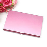 Creative business card case stainless steel Aluminum Holder Metal Box Cover Credit Men business card holder card metal Wallet