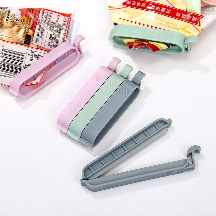 12Pcs/set Bag Clips Snack Fresh Food Storage Bag Sealer Kitchen Tool accessories Mini Vacuum Sealer Clamp Food Clip Main image
