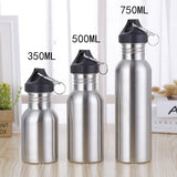 Portable sport drinking water bottle stainless steel drink bottles Kettle for Outdoor Travel Riding Outdoor Tools 350/500/750Ml