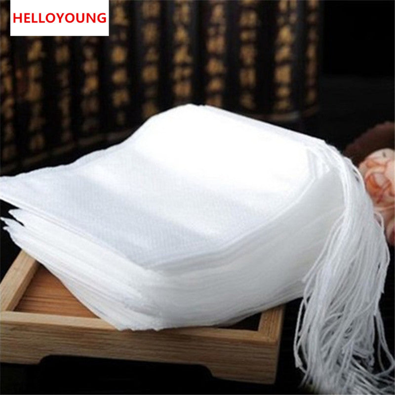 TemuTea New Tea bags 100 Pcs Lot 5.5 x 7CM Empty Tea Bags With String Heal Seal Filter Paper for Herb Loose Tea bag Clean Health Main image