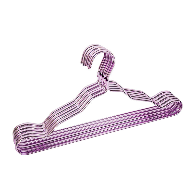5 Pcs New Thicker Aluminum Alloy Drying Racks Home Seamless Hanger Anti-slip Clothing Hanger Anti-rust Windproof Clothes Rack