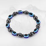 1Pc Magnet Bracelet Slimming Weight Loss Bracelet Slimming Hand Chain Round Hematite Magnetic Stone Therapy Jewelry Health Care