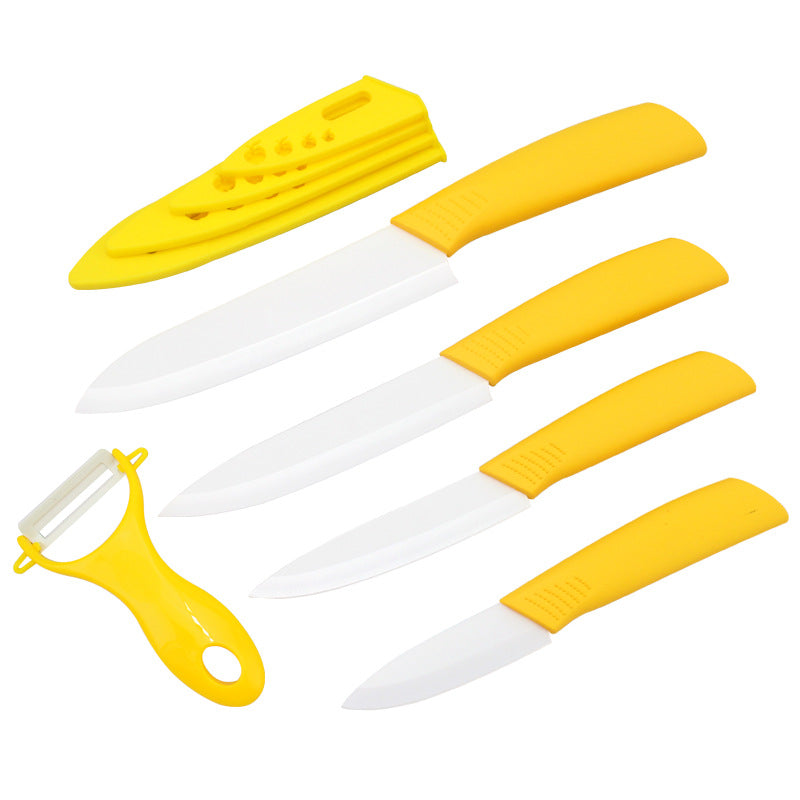 Brand top quality Christmas present Zirconia Ceramic Knife set 3" 4" 5" 6" inch+ Peeler+Covers fruit knife set