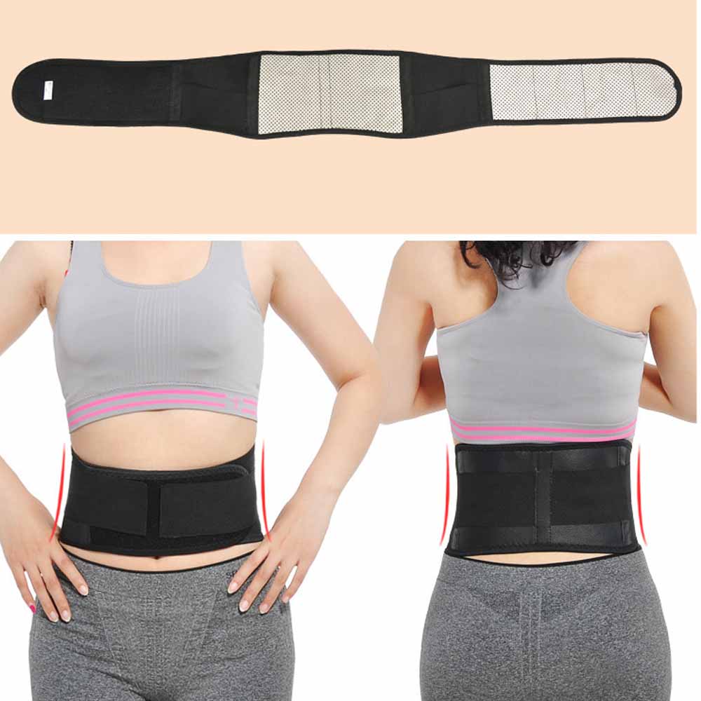 Tcare Adjustable Waist Tourmaline Self heating Magnetic Therapy Back Waist Support Belt Lumbar Brace Massage Band Health Care Secondary image