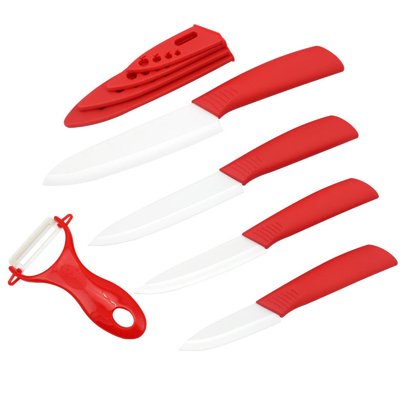 Brand top quality Christmas present Zirconia Ceramic Knife set 3" 4" 5" 6" inch+ Peeler+Covers fruit knife set