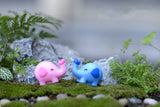 XBJ087 Mini 3pcs Couple elephant Bottle decoration supplies moss micro landscape deco  Garden deco Creative handicrafts